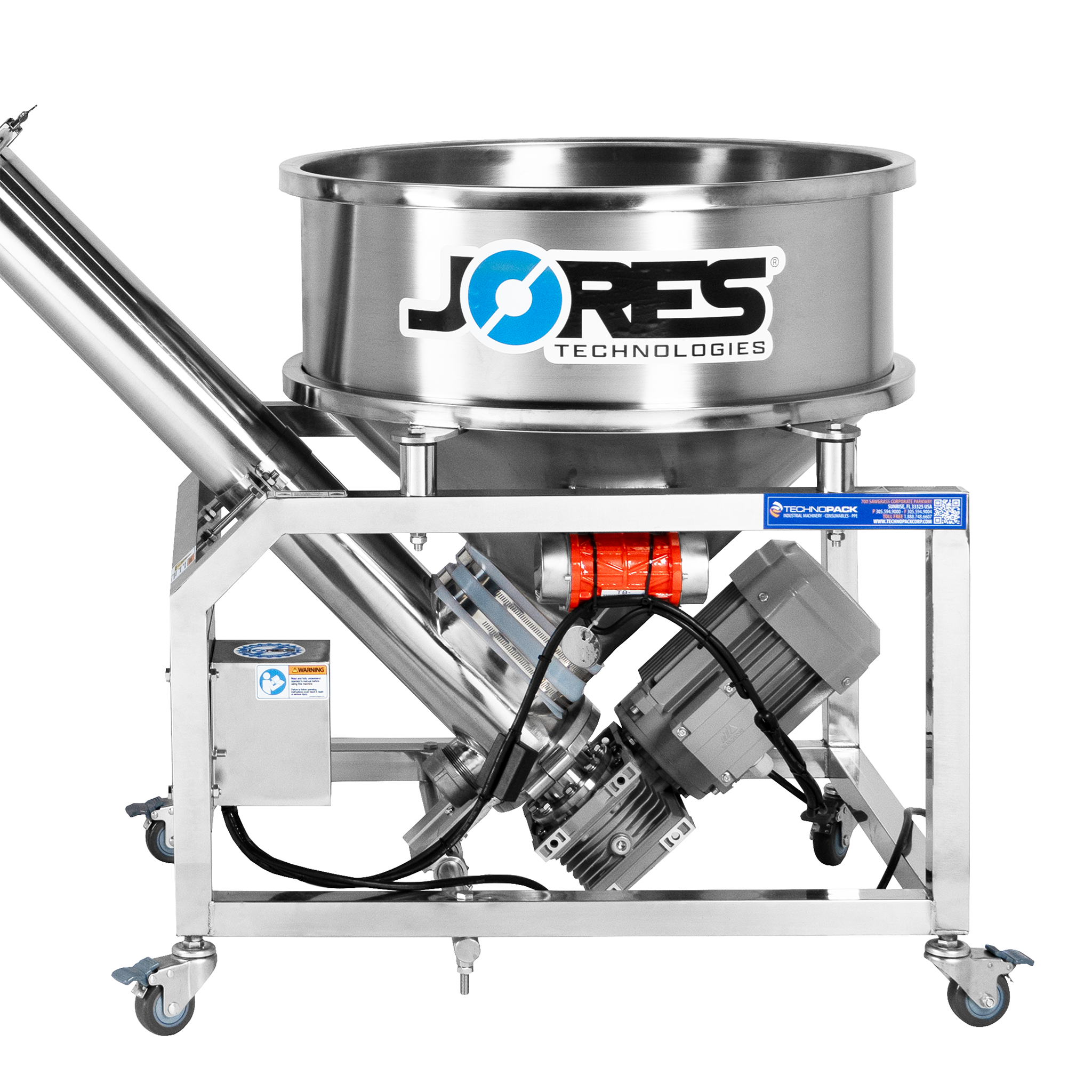 Jores Technologies Stainless Steel Auger Screw Elevator for Powders PSE-87