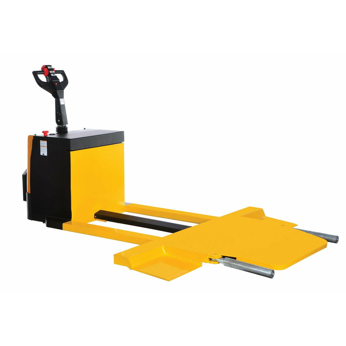 Vestil Steel Electric Car Mover 104-3/4 In. x 76-3/4 In. x 54-1/2 In. 7500 Lb. Capacity Yellow - ECM-7635-75