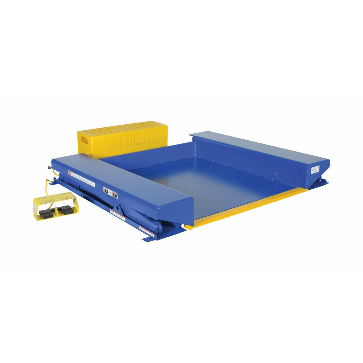 Vestil Steel Ground Lift Scissor Table 44 In. x 50 In. 2000 Lb. Capacity Blue- EHLTG-4450-2-36