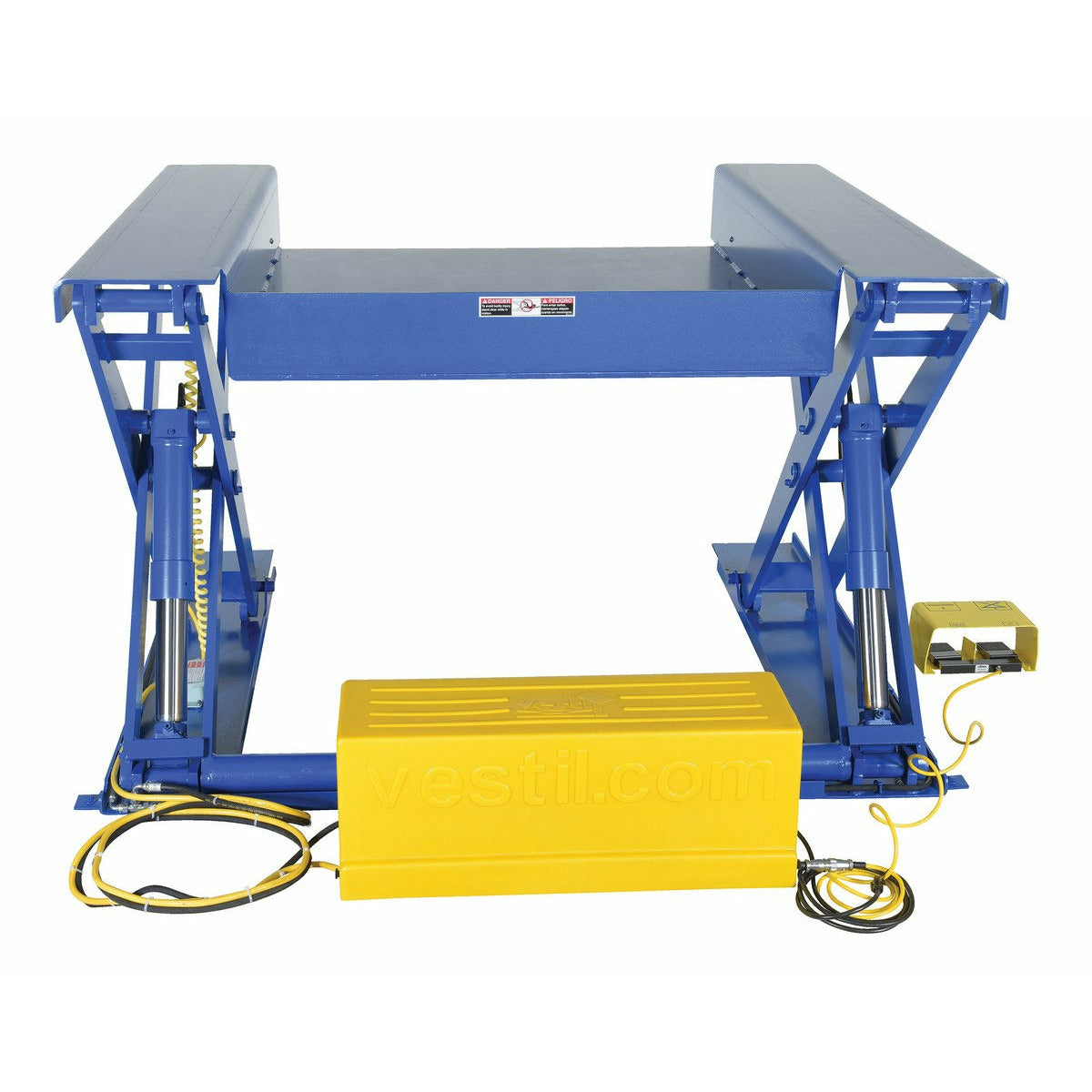 Vestil Steel Ground Lift Scissor Table 38 In. x 50 In. 4000 Lb. Capacity Blue- EHLTG-3850-4-36