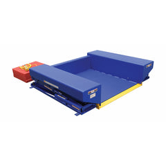 Vestil Steel Electric Hydraulic Ground Lift Table with Tilt 44 In. x 52 In. 4000 Lb. Capacity Blue- EHLTGT-4452-4-36