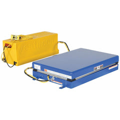 Vestil Steel Single Leg Shorty Scissor Lift Table 24 In. x 36 In. 4000 Lb. Capacity Blue- EHLTS-2436-4-31