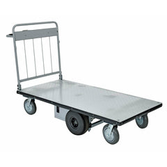Vestil Steel Electric Material Handling Cart No Sides 28 In. x 60 In. 1500 Lb. Capacity Gray-EMHC-2860-1