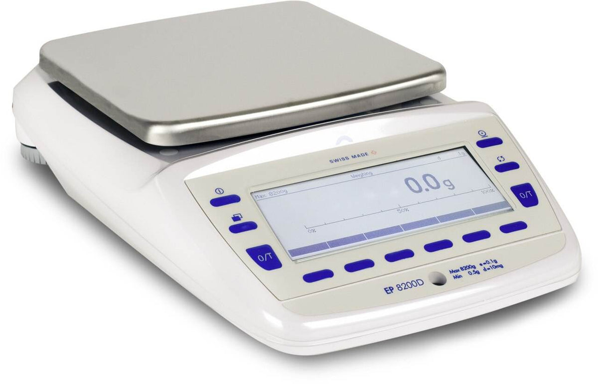 Precisa EP 8200C Precision Balance, 8200 g Capacity, 0.01 g Readability - Machine Horizon