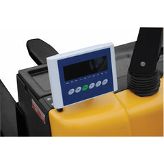 Vestil 48" Fork Electric Pallet Truck with Scale 25x47" 3000 lb Cap and 8" Lift Ht - EPT-2547-30-SCL