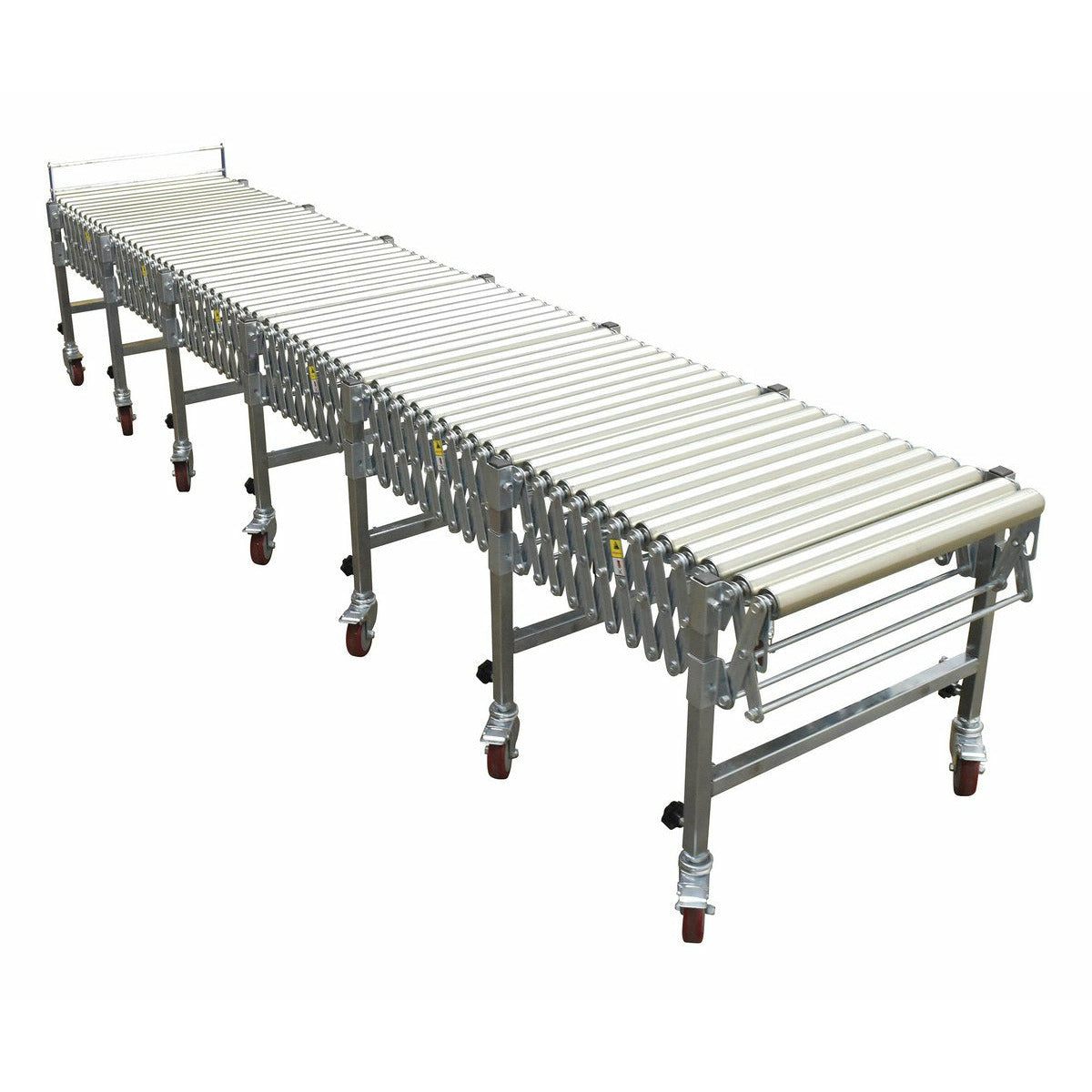 Vestil Aluminum/Steel Expandable Conveyor Roller 200 Lb. Capacity Silver -EXCNV-R-24-24