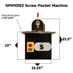 Safety Speed | Tabletop Screw Pocket Machine with Table Stops | SPM101EZ_SP45