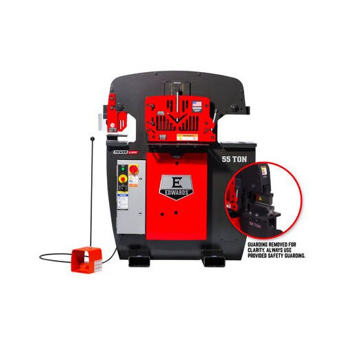 Edwards ED9-55231522 55 Ton Ironworker 1 Phase, 230 Volt, Powerlink, 10" Brake