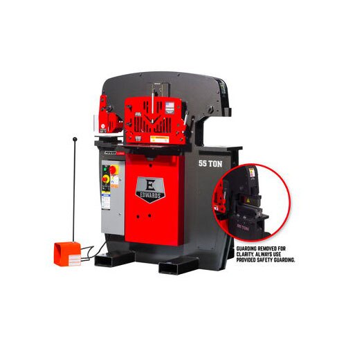 Edwards ED9-55231522 55 Ton Ironworker 1 Phase, 230 Volt, Powerlink, 10" Brake