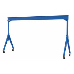 Vestil Steel Fixed Gantry Crane with Phenolic Casters 20 Ft. 6000 Lb. Capacity Blue- FHS-6-20