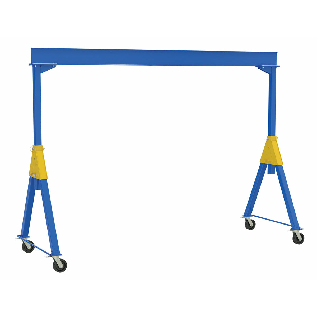 Vestil Steel Knockdown Fixed Gantry Crane with Phenolic Casters 15 Ft. 6000 Lb. Capacity Blue- FHSN-6-15