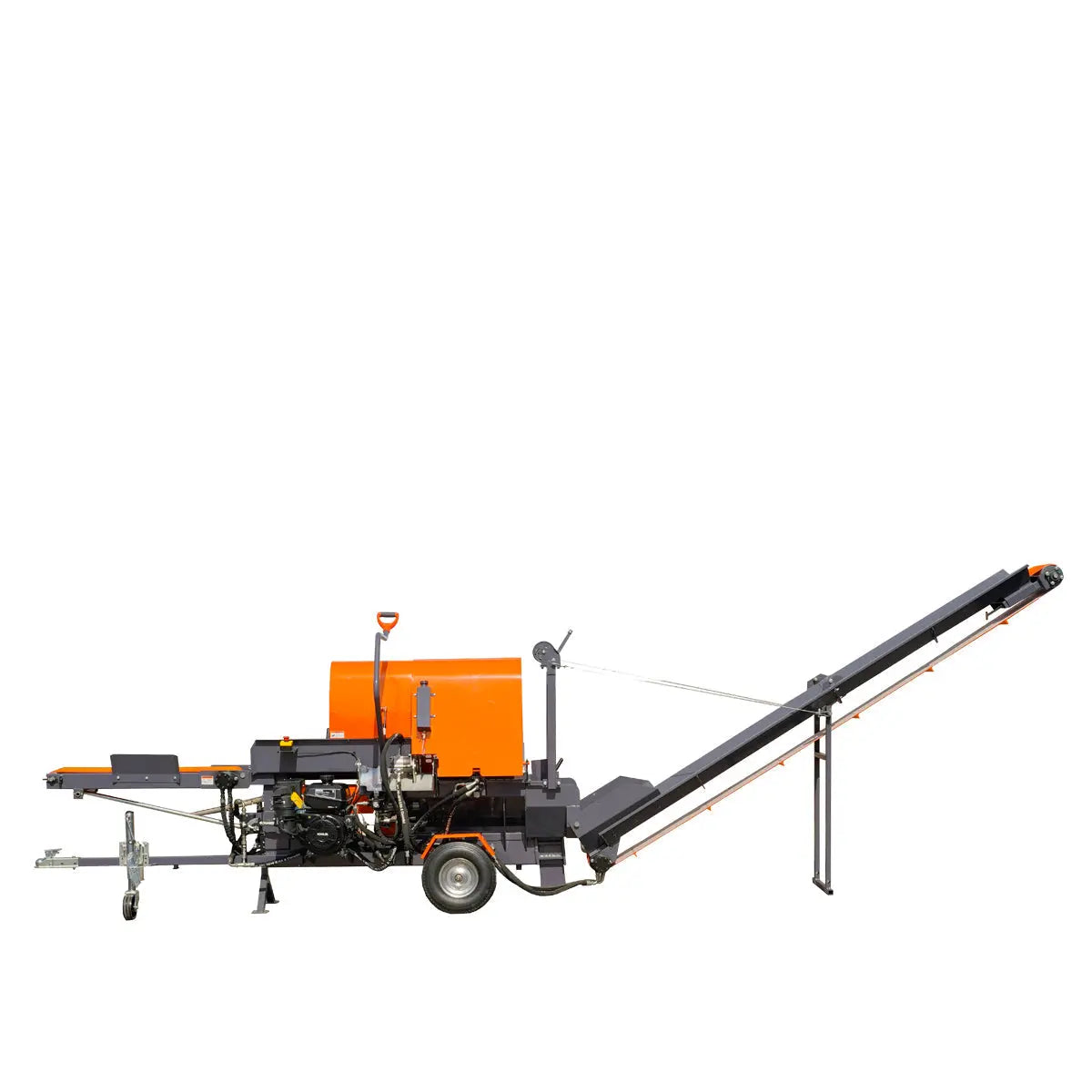 Firewood Log Splitter Processor Conveyor, 15" x 23" Log Capacity, 14 HP Kohler Engine, 18" STIHL Chainsaw, TMG-GLS20