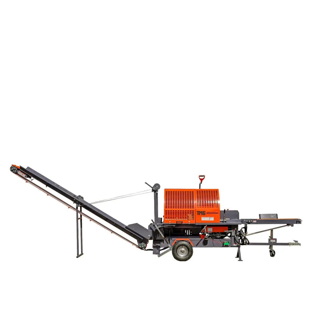 Firewood Log Splitter Processor Conveyor, 15" x 23" Log Capacity, 14 HP Kohler Engine, 18" STIHL Chainsaw, TMG-GLS20