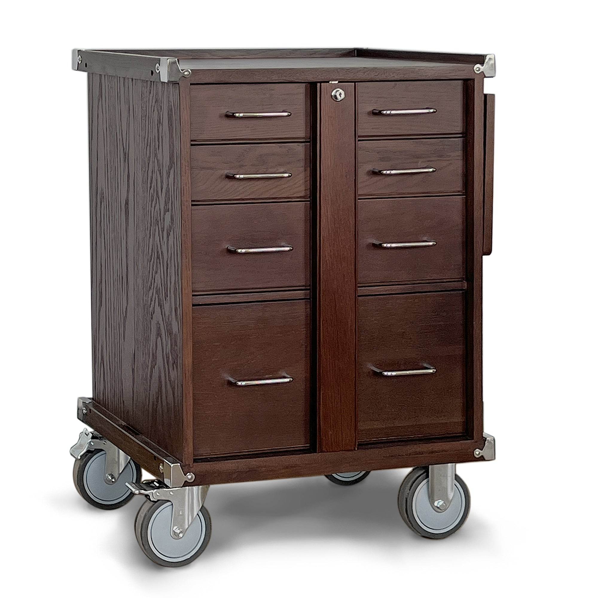 Pepetools Dark Oak 5-Drawer Roller Cabinet GI-R20-D - Gerstner International - Machine Horizon