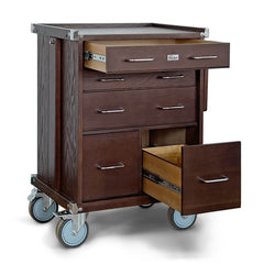 Pepetools Dark Oak 5-Drawer Roller Cabinet GI-R20-D - Gerstner International - Machine Horizon