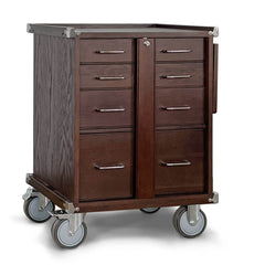 Pepetools Dark Oak 5-Drawer Roller Cabinet GI-R24-D - Gerstner International - Machine Horizon