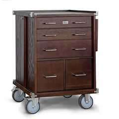 Pepetools Dark Oak 5-Drawer Roller Cabinet GI-R24-D - Gerstner International - Machine Horizon