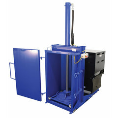 Vestil Steel High Cycle Hydraulic Drum Crusher and Compactor 460 Volt Three Phase 38,000 Lbs. Crushing Force Blue-HDC-905-HC/460V