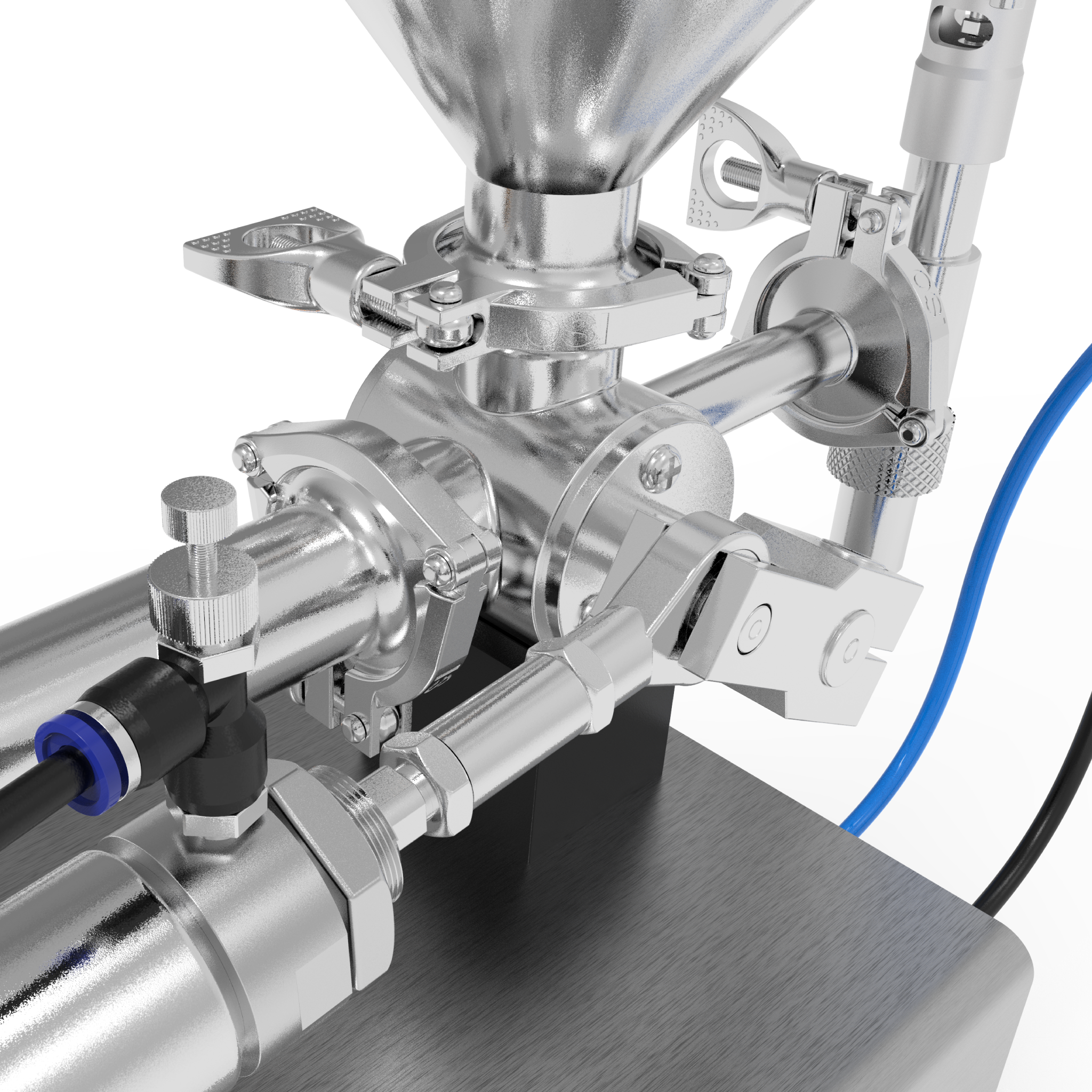 Jores Technologies High Viscosity Tabletop Paste Piston Filler - 316 SS – 100ml