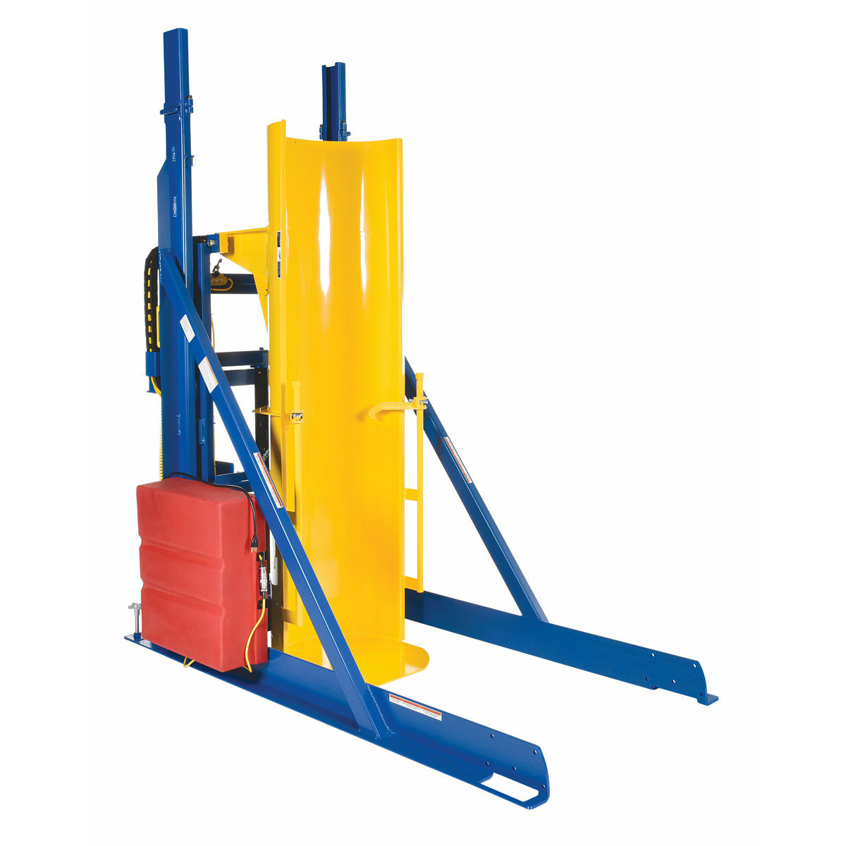 Vestil Steel Stationary Lift and Dump Hydraulic Drum Dumper 94 In. Dump Height 1,000 Lb. Capacity Blue/Yellow-HLD-94-10-S