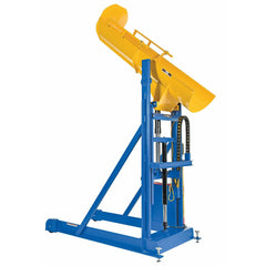 Vestil Steel Portable Lift and Dump Hydraulic Drum Dumper 94 In. Dump Height 1,500 Lb. Capacity Blue/Yellow-HLD-94-15-P