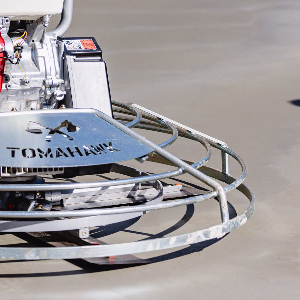Tomahawk 36" Honda Concrete Fast Pitch Power Trowel with 9HP Honda GX270 Finishing Blades Finishing Tool - Machine Horizon