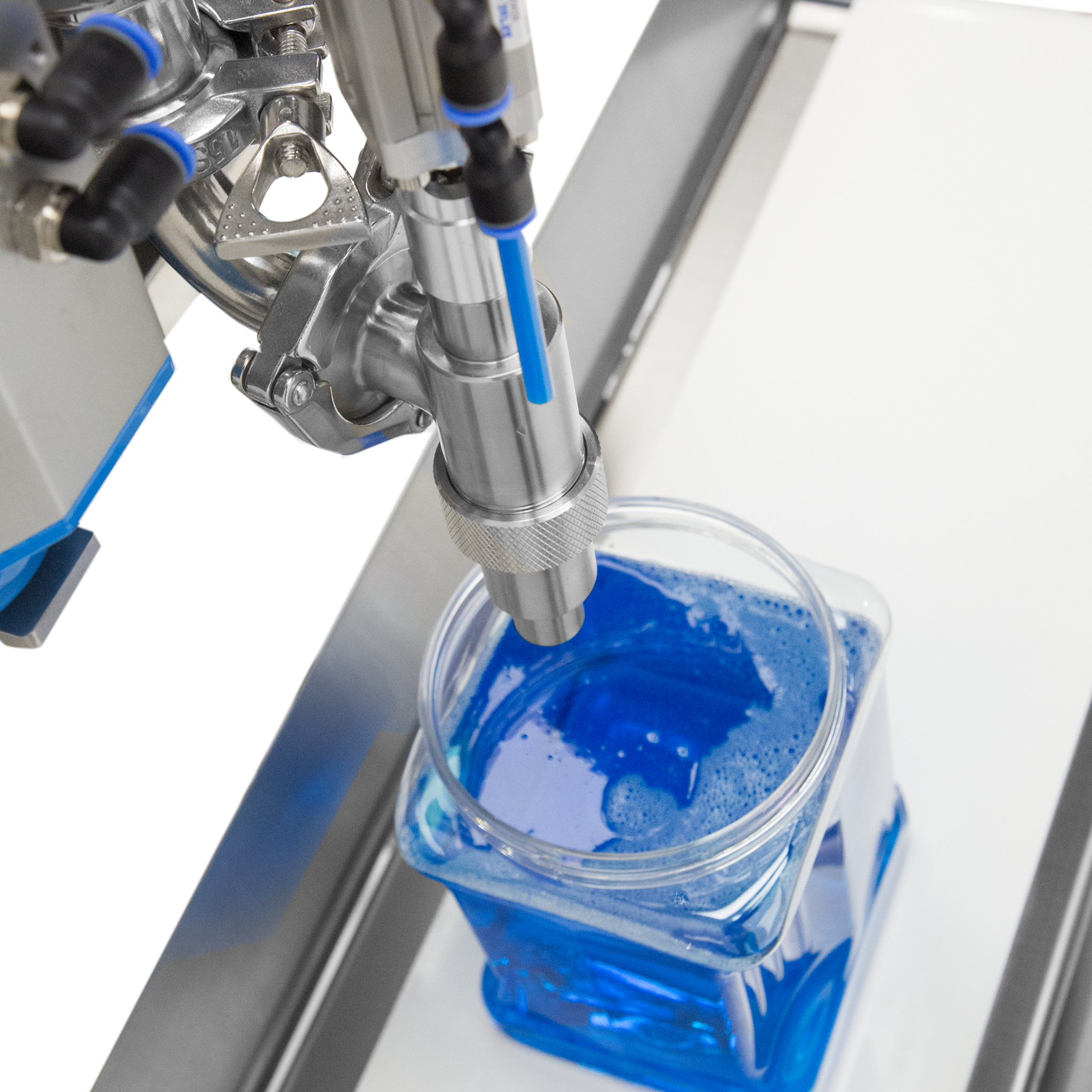 Jores Technologies High Viscosity Tabletop Paste Piston Filler with Ball Valve - 316 SS – 1000ml