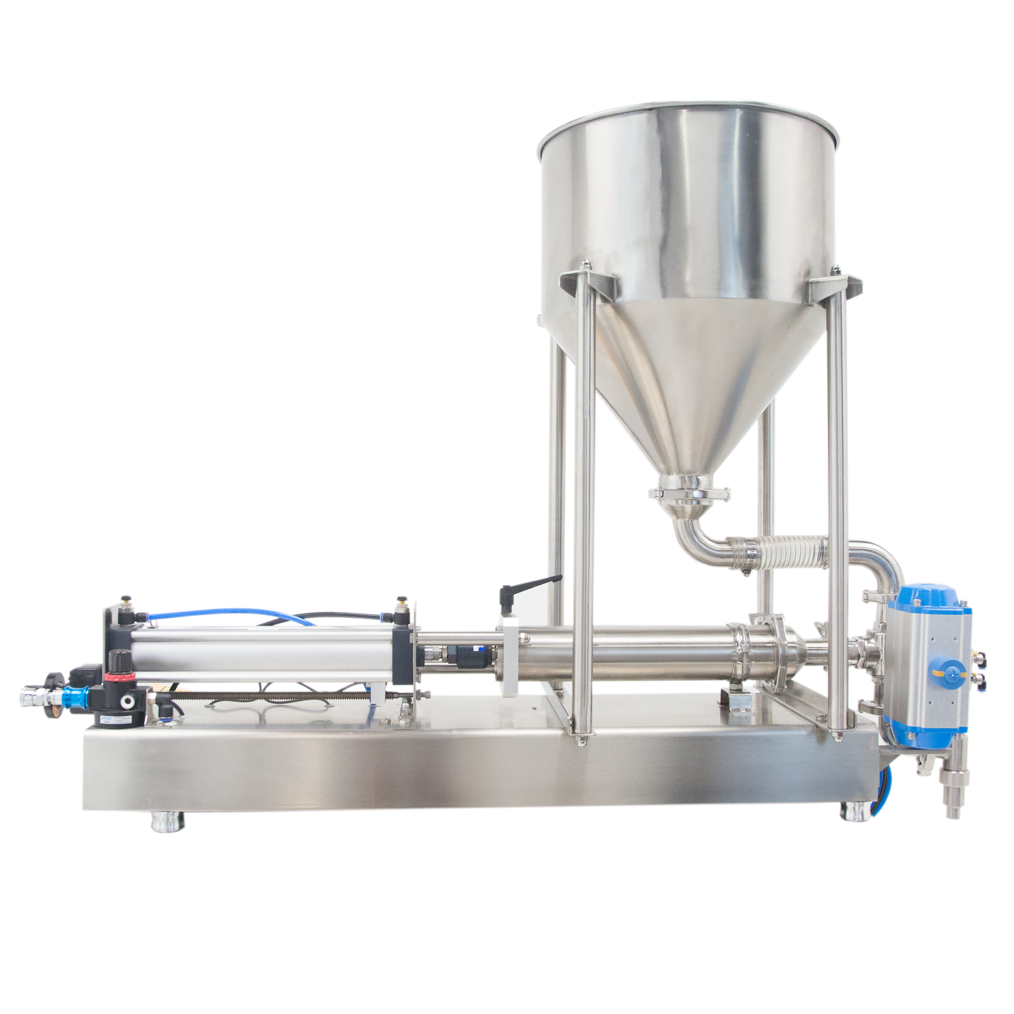 Jores Technologies High Viscosity Tabletop Paste Piston Filler with Ball Valve - 316 SS – 1000ml