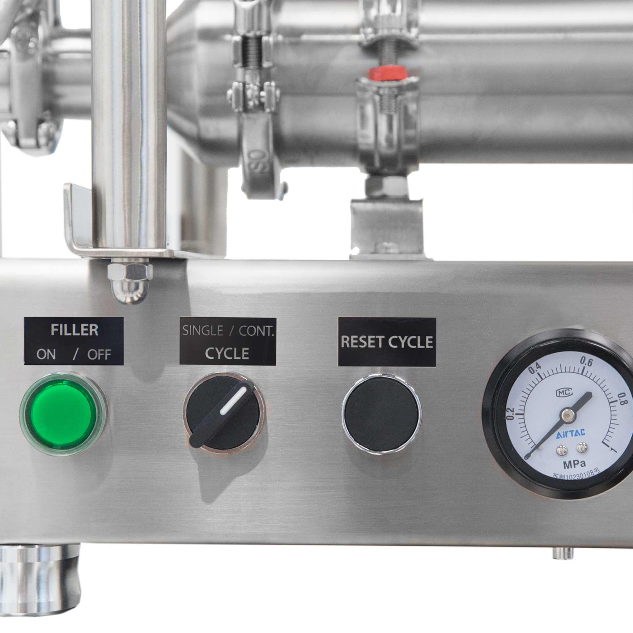 Jores Technologies High Viscosity Tabletop Paste Piston Filler with Ball Valve - 316 SS – 1000ml