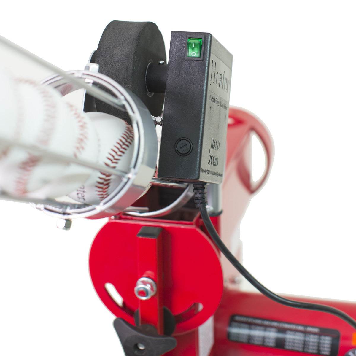 Heater Pro Fastball & Curveball Baseball Pitching Machine with Automatic Ball Feeder - Machine Horizon
