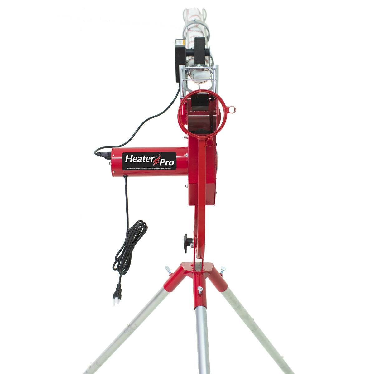 Heater Pro Fastball & Curveball Baseball Pitching Machine with Automatic Ball Feeder - Machine Horizon