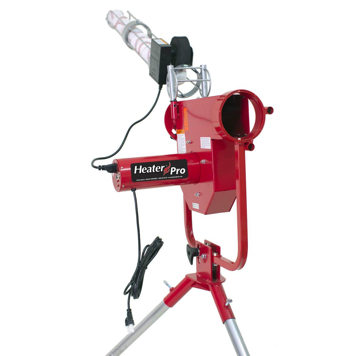 Heater Pro Fastball & Curveball Baseball Pitching Machine with Automatic Ball Feeder - Machine Horizon