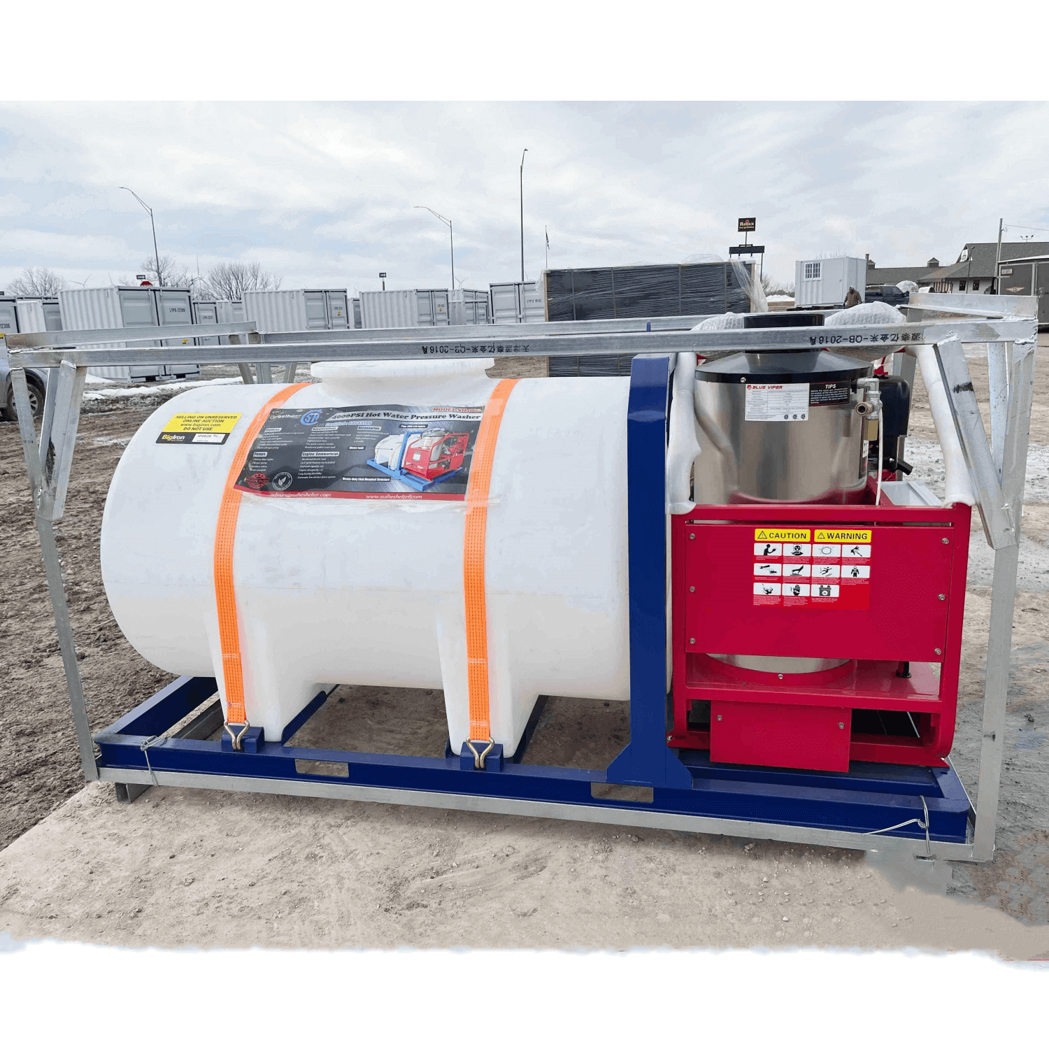 Greatbear 4000 PSI Commercial Hot Water Pressure Washer with Water Tank
