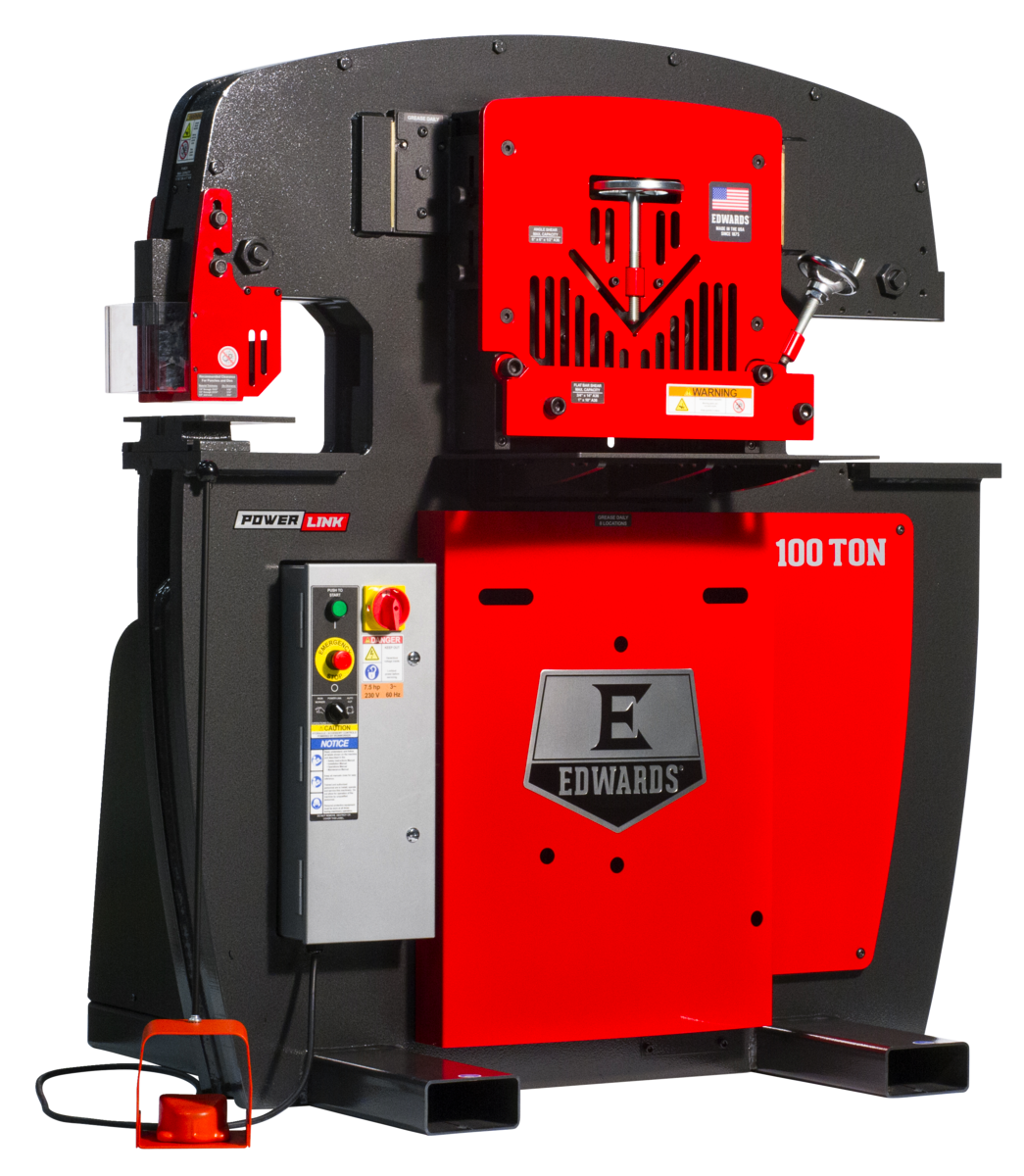 Edwards 100 Ton Ironworker 460V, 3Ph, With Powerlink (ED9-IW100-3P460-A)