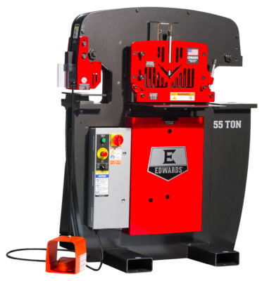 Edwards Ironworkers 55 Ton Ironworker, 1 Phase, 230 Volt IW55-1P230