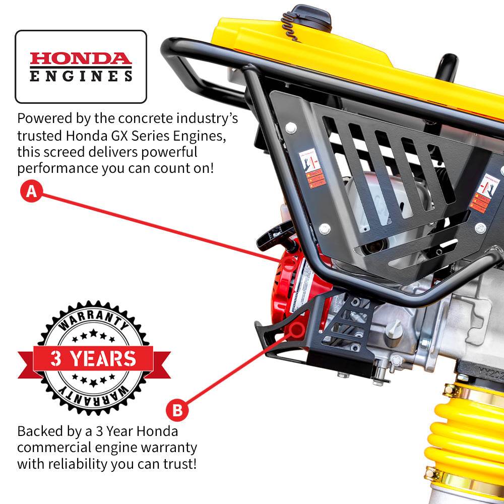 Tomahawk 3 HP Honda Vibratory Rammer Tamper with Honda GX100 Engine 3350 lbs/ft - Machine Horizon
