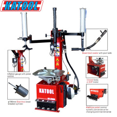Katool KT-T830 Tire Changer w/ Bead Blaster, Max 24" Rim Clamping