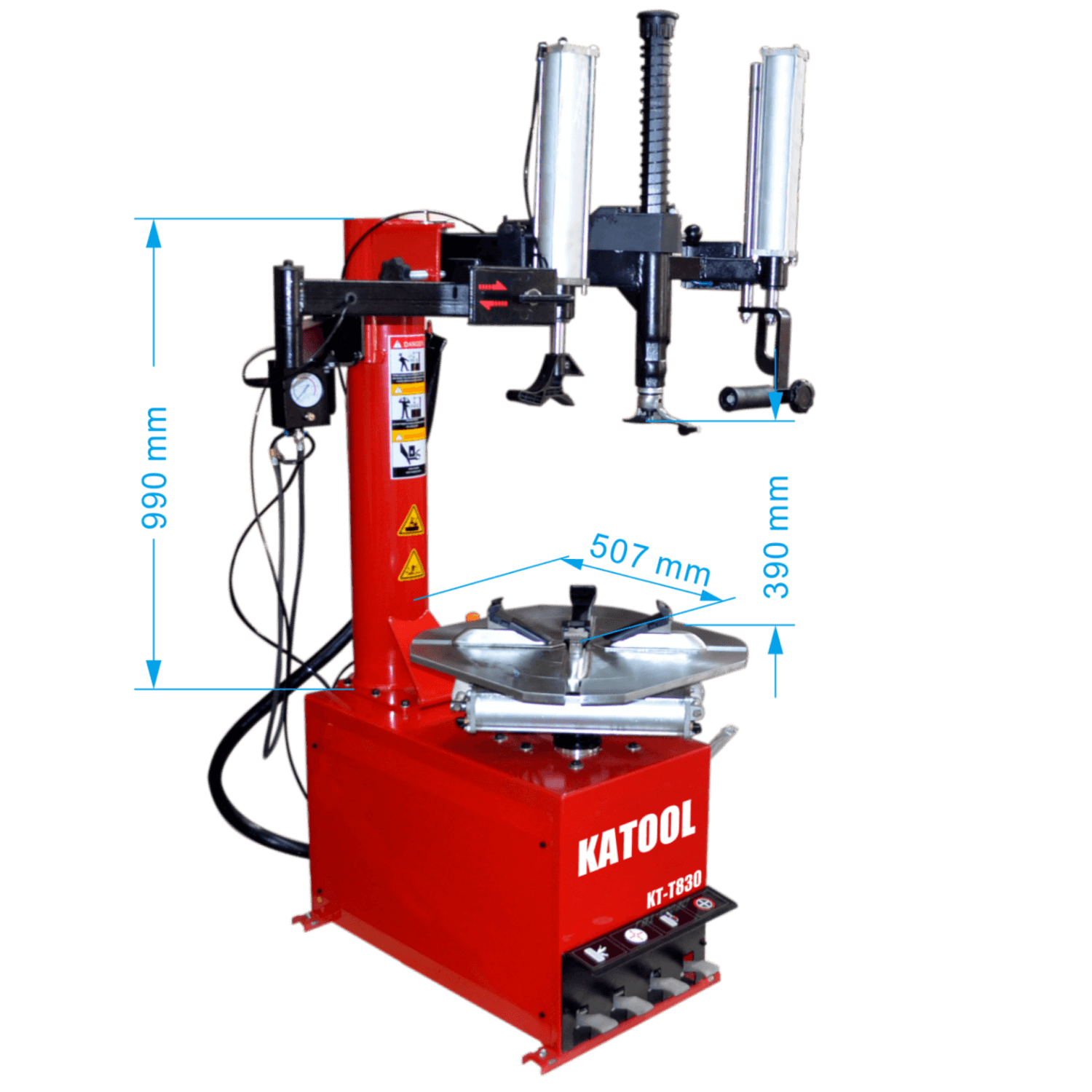 Katool KT-T830 Tire Changer w/ Bead Blaster, Max 24" Rim Clamping
