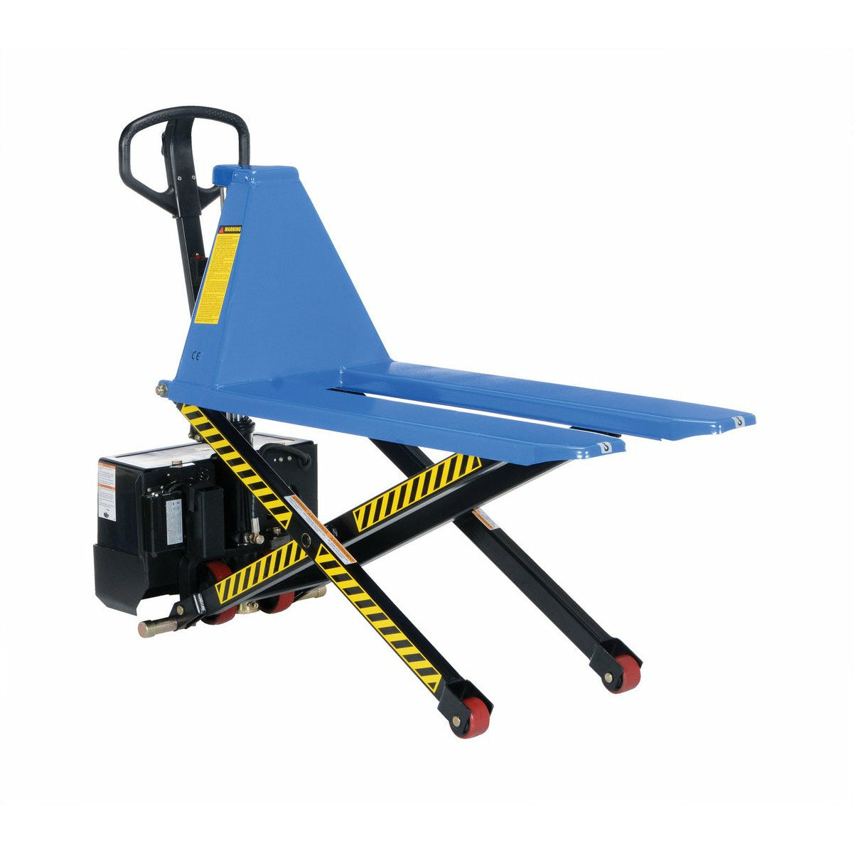 Vestil Steel DC Powered Tote Lift 62-3/4 In. x 20-1/2 In. x 46-1/2 In. 3000 Lb. Capacity Blue-L-220-DC-HD