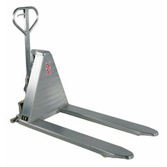 Vestil Stainless Steel Hand Pump Tote Lift 60 In. x 27 In. x 48 In. 2000 Lb. Capacity Blue -L-270-HD-SS