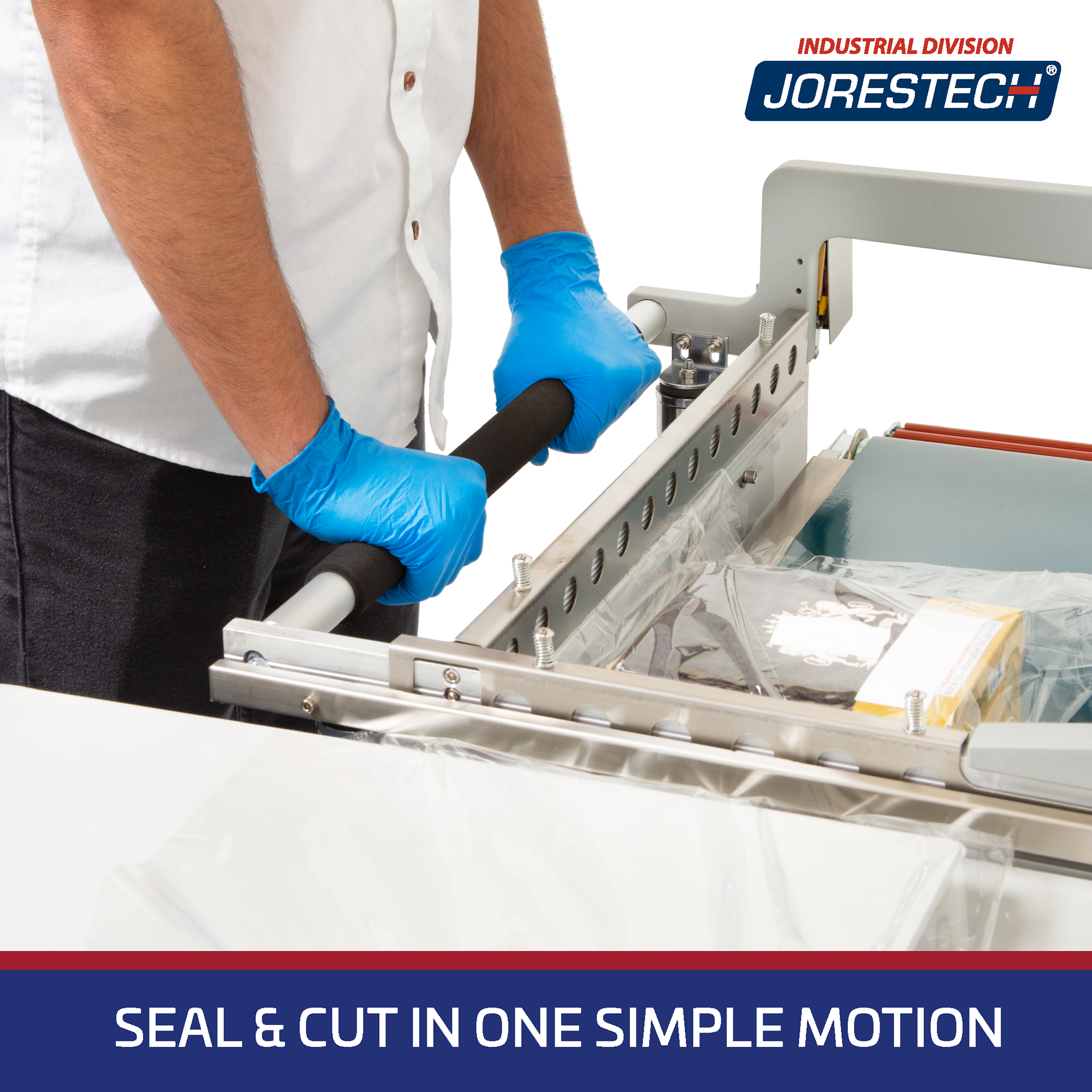 Jores Technologies L Bar Film Sealer with Conveyor – 19” x 17”