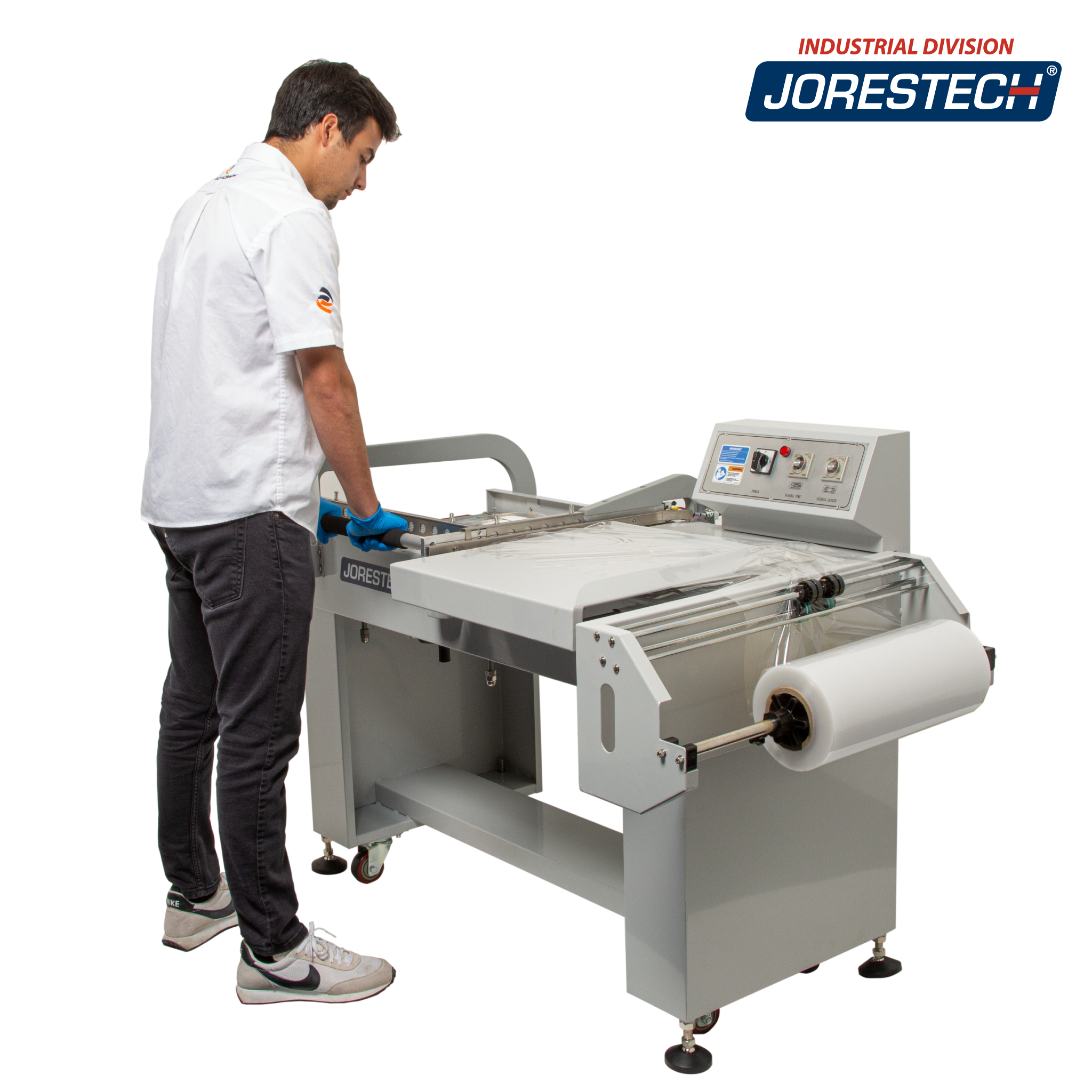 Jores Technologies L Bar Film Sealer with Conveyor – 19” x 17”