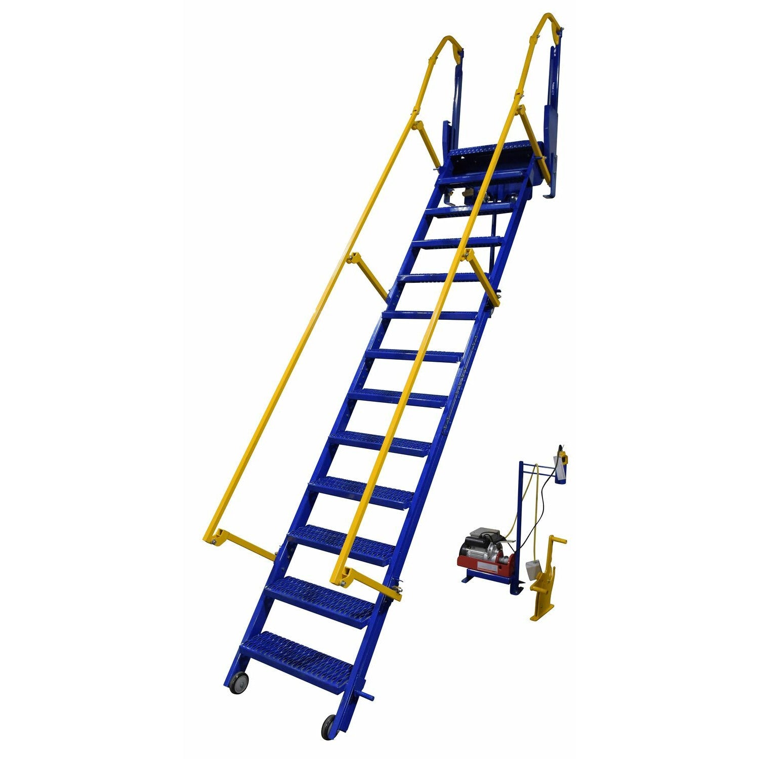 Vestil Mezzanine Ladders (face mounted/retractable)-LAD-FM-120-PSO