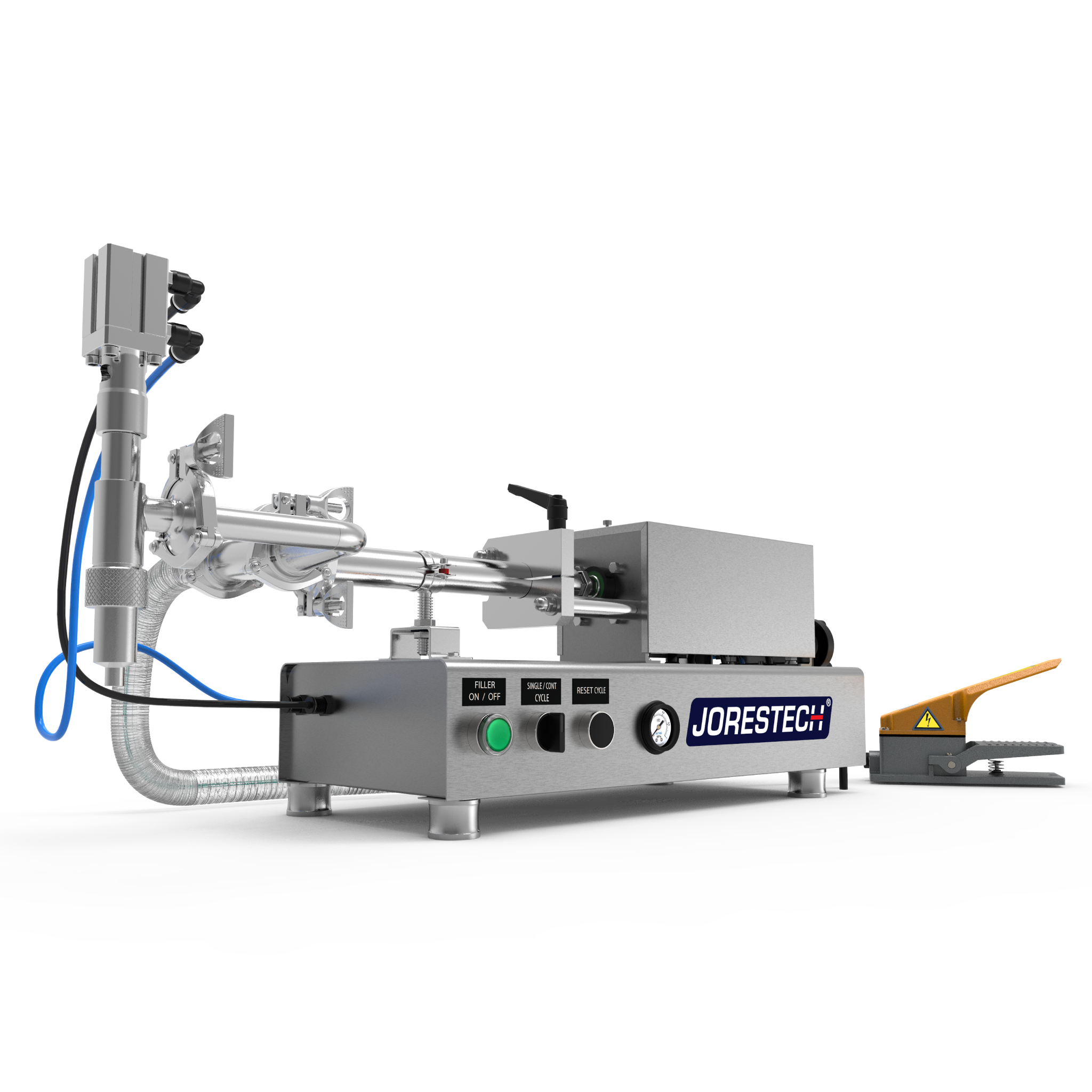 Jores Technologies Low Viscosity Tabletop Liquid Piston Filler - 316 SS – 100ml