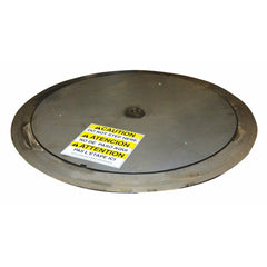 Vestil Stainless Steel Thin Spin 59-11/16 In. Diameter 4000 Lb. Capacity Blue-LP-4000T-SS