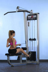 Dual Function Lat-Low Row Combo - Muscle D Fitness - Seated - Pin Selectorized - Commercial Grade - Machine Horizon
