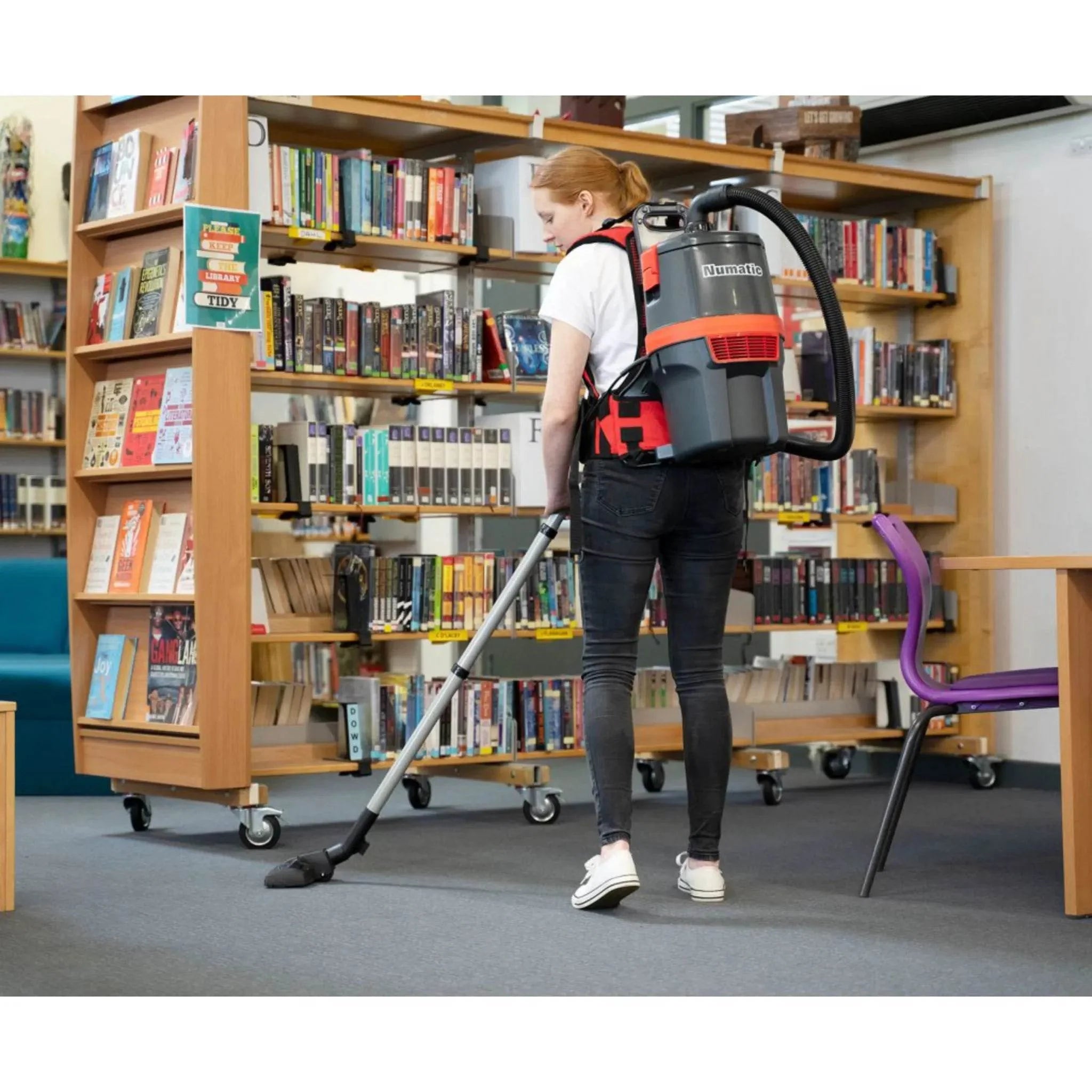 NaceCare RBV 150NX Battery Backpack Vacuum – 350W Brushless, 90 Min, 15 lbs