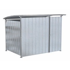Vestil Galvanized Multi Duty Shed with Front Doors 95-1/2 In. x 120 In. x 90-1/16 In. Silver-MDS-96-DR-HDG
