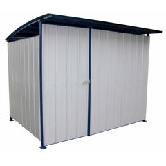Vestil Steel Multi Duty Shed with Front Doors 95-1/2 In. x 120 In. x 90-1/16 In. Blue/White-MDS-96-DR
