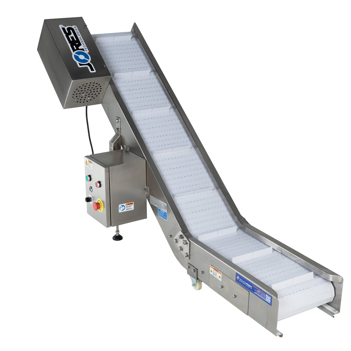 Jores Technologies Motorized Take Away Incline Conveyor